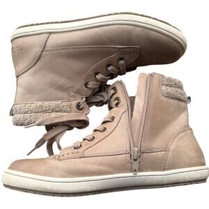 Taos Women's Leather Captain Ankle Boots Size US 7.5 Tan Shoes Walking